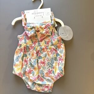 Milkberry bamboo baby romper set New